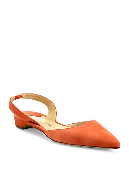 Paul Andrew - Rhea Suede Slingback Flats