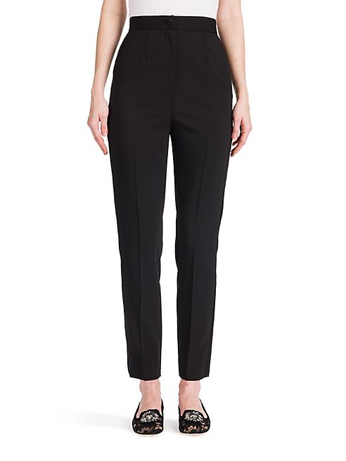 Dolce & Gabbana - Stretch Wool & Silk Tuxedo Pants