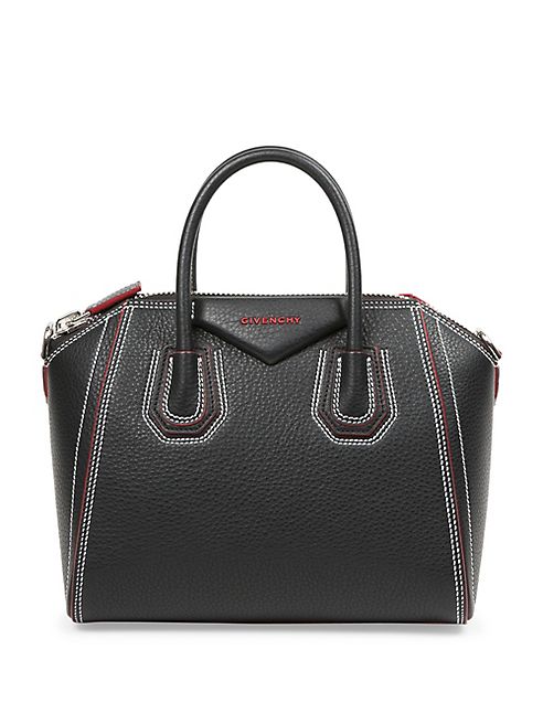 Givenchy - Antigona Small Stitched Leather Satchel