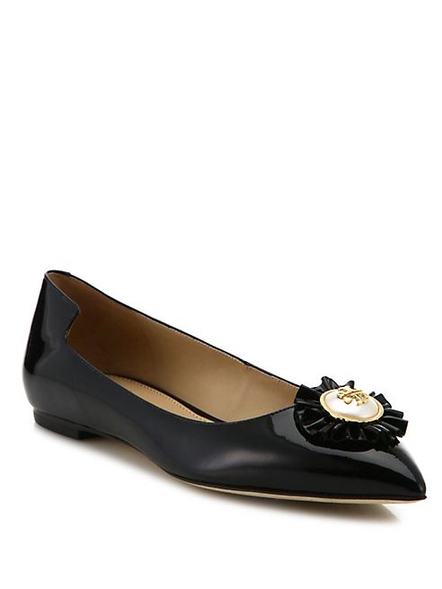 Tory Burch - Melody Patent Leather Point Toe Flats