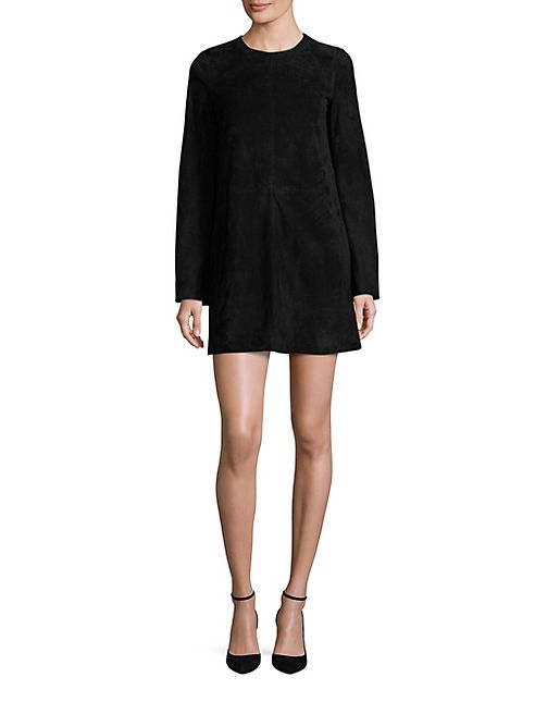 Theory - Komiza Suede Bell Sleeve Dress