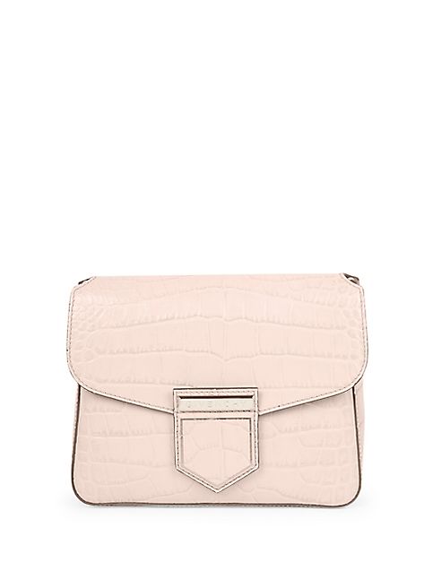 Givenchy - Nobile Small Croc-Embossed Leather Shoulder Bag