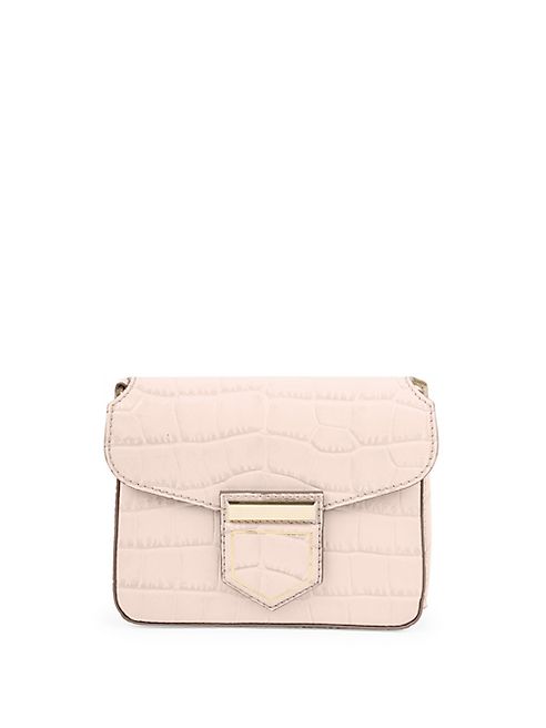 Givenchy - Nobile Mini Croc-Embossed Leather Shoulder Bag