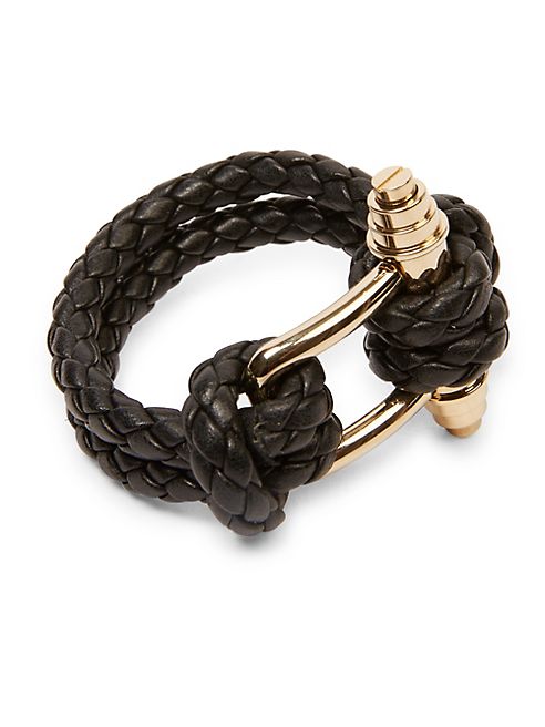 Givenchy - Obsedia Braided Leather Bracelet