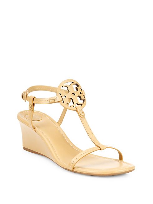 Tory Burch - Miller Leather Wedge Sandals