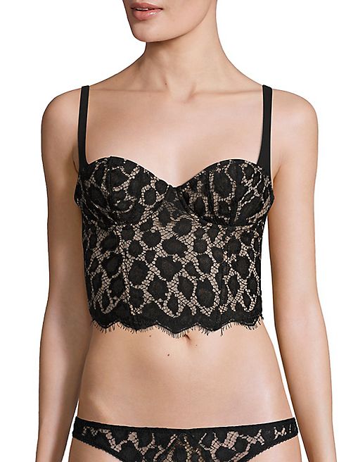 Fleur du Mal - Leopard Lace Longline Bra