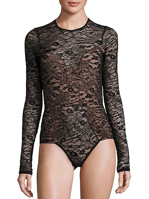 Fleur du Mal - Chat Noir Laced Bodysuit