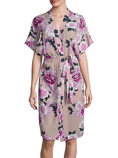 Fleur du Mal - Printed Silk Robe