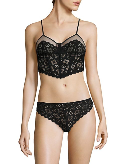 Fleur du Mal - Crochet Lace Longline Balconette Bra