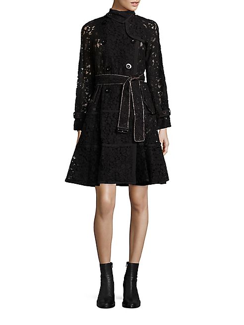 Sacai - Chain Lace Trenchcoat