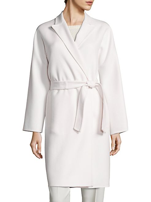 Max Mara - Nancy Double-Face Virgin Wool & Angora Wrap Coat