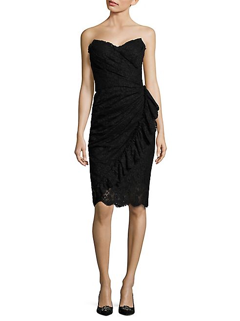 Dolce & Gabbana - Strapless Lace Dress