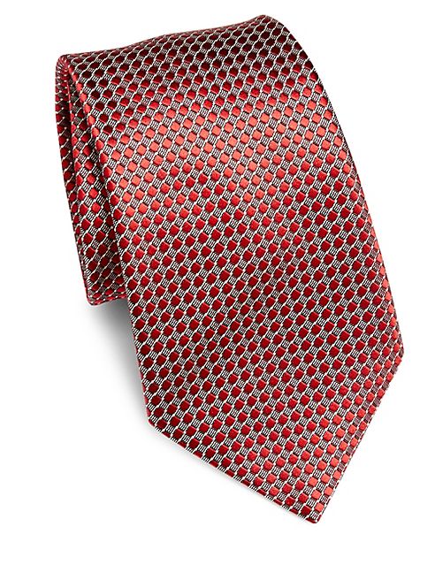 Ermenegildo Zegna - Diamond-Pattern Silk Tie