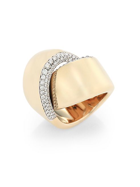 Vhernier - Abbraccio Diamond & 18K White Gold Ring