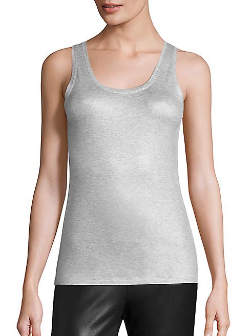 Majestic Filatures - Metallic Scoopneck Tank Top