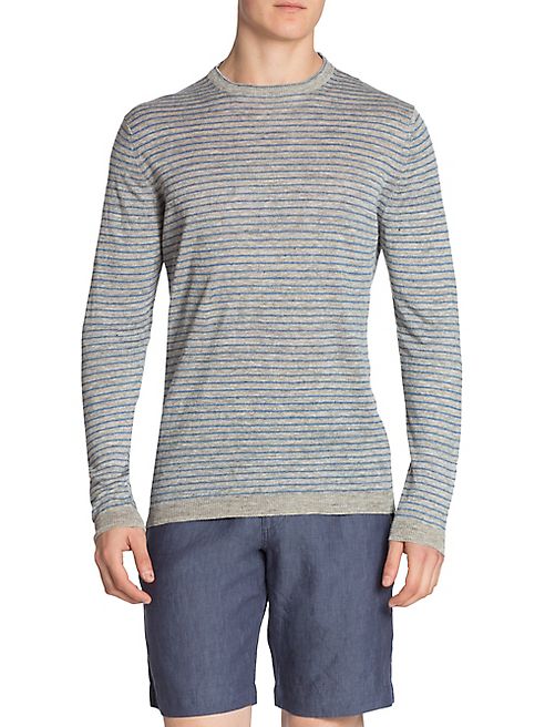 Saks Fifth Avenue Collection - Striped Linen Tee