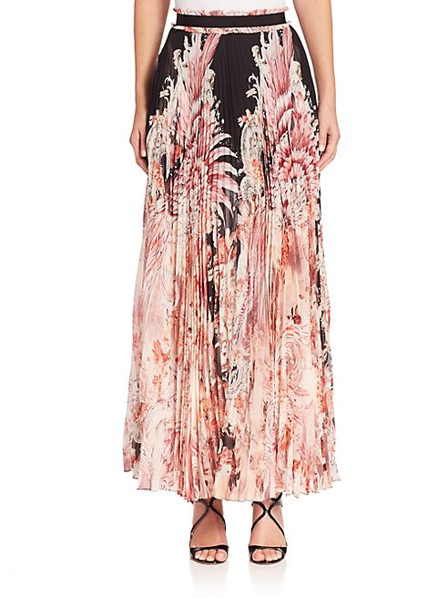 Roberto Cavalli - Pleated Silk Chiffon Skirt