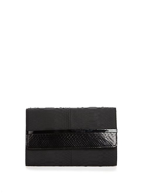 Lanvin - Python Flap Clutch