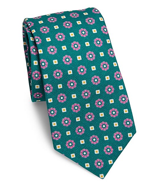 Kiton - Floral Silk Tie