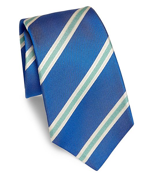 Kiton - Diagonal Stripe Silk Tie