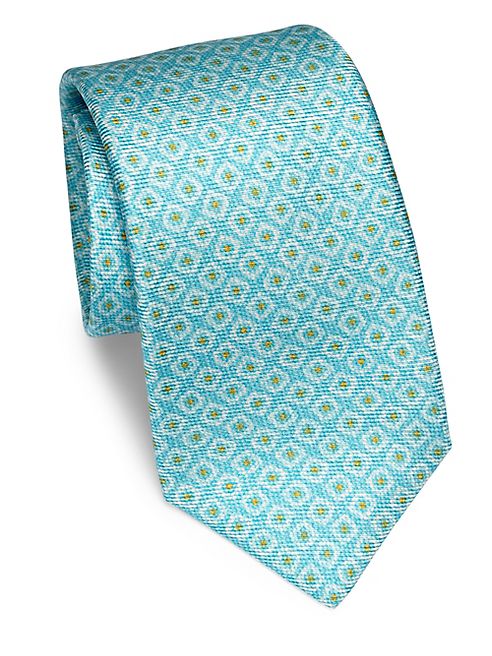 Kiton - Medallion Patterned Silk Tie