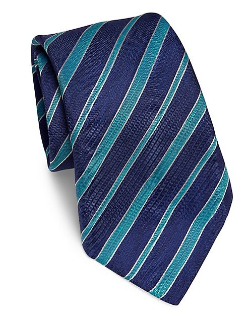 Kiton - Striped Silk Tie