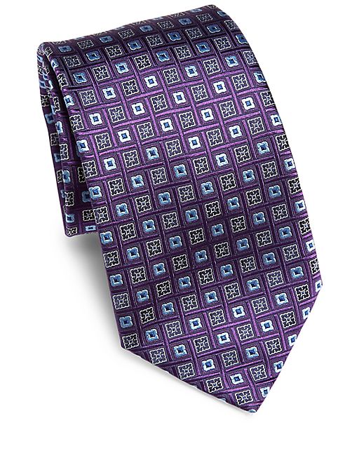 Ermenegildo Zegna - Geometric Silk Tie