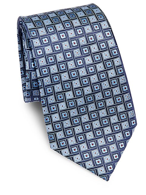 Ermenegildo Zegna - Geometric Silk Tie