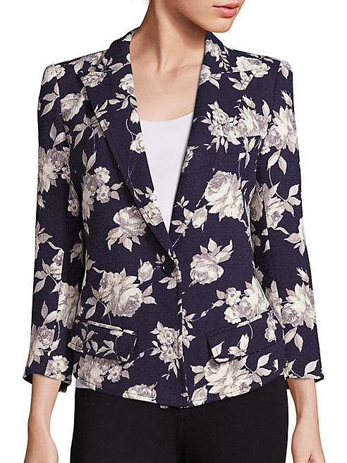 Smythe - Floral Print Blazer