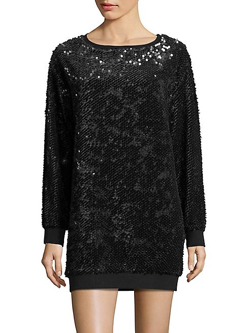 KENDALL + KYLIE - Sequined Velvet Tunic