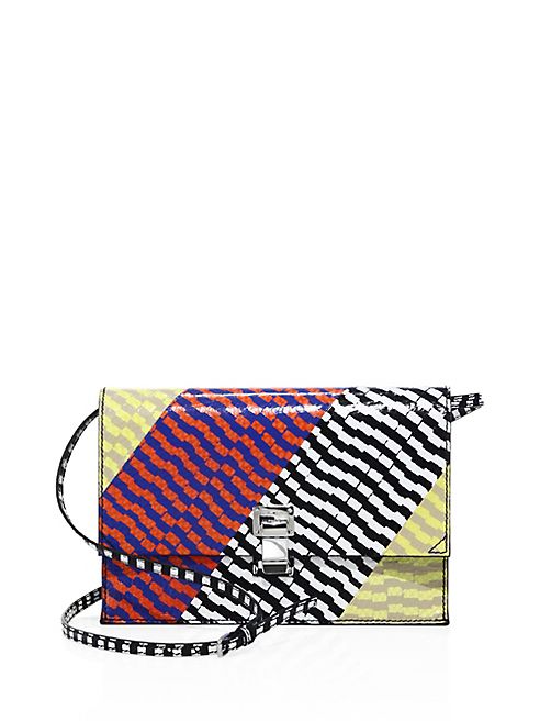 Proenza Schouler - Small Colorblock Snakeskin Lunch Bag