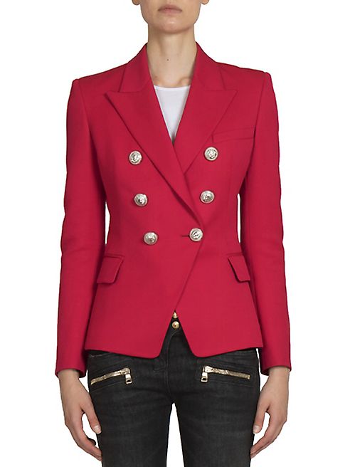 Balmain - Double-Breasted Wool Jacket