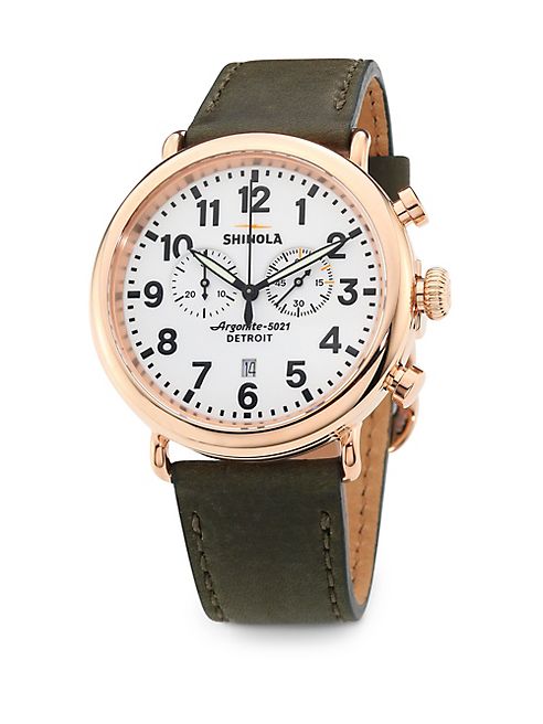 Shinola - The Runwell Leather Strap Chronograph Watch