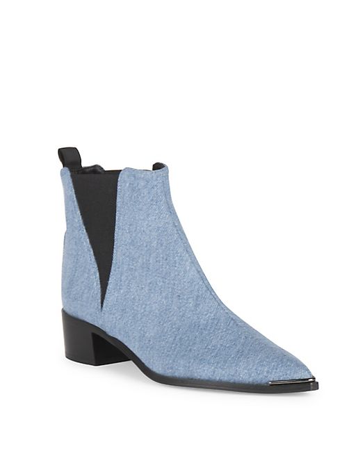 Acne Studios - Jensen Metal-Tip Denim Booties