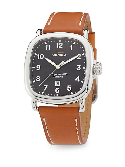 Shinola - The Guardian Leather Strap Watch