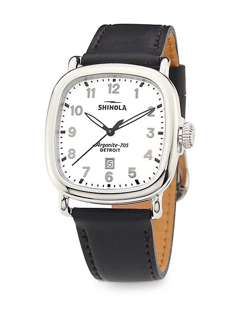 Shinola - The Guardian Leather Strap Watch