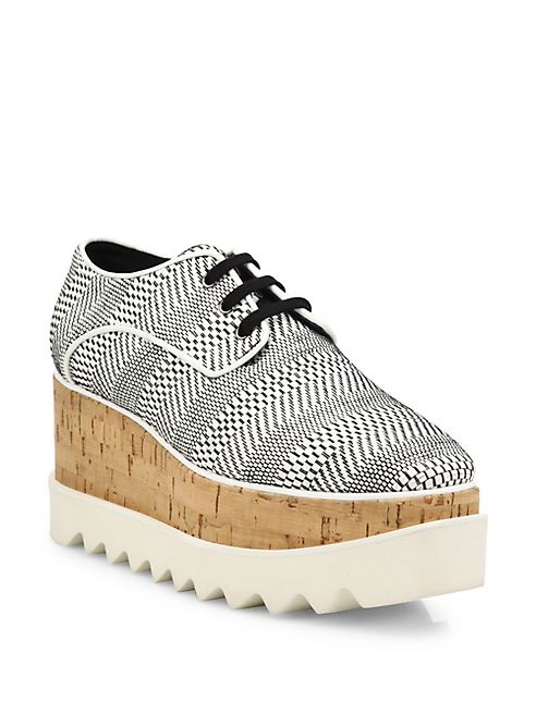 Stella McCartney - Elyse Textured Platform Oxfords