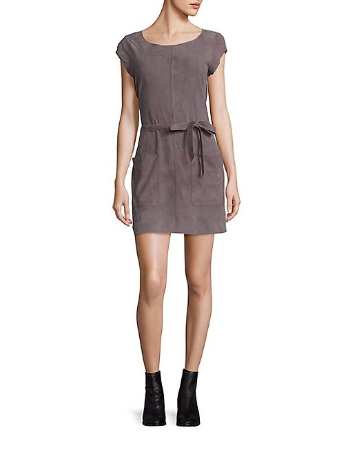 Joie - Solid Suede Dress