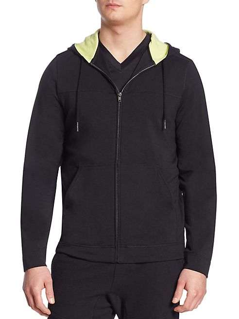 Saks Fifth Avenue Collection - Hooded Zip Front Jacket