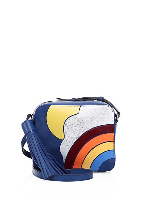 Anya Hindmarch - Cloud Suede, Calf Hair & Snakeskin Crossbody Bag