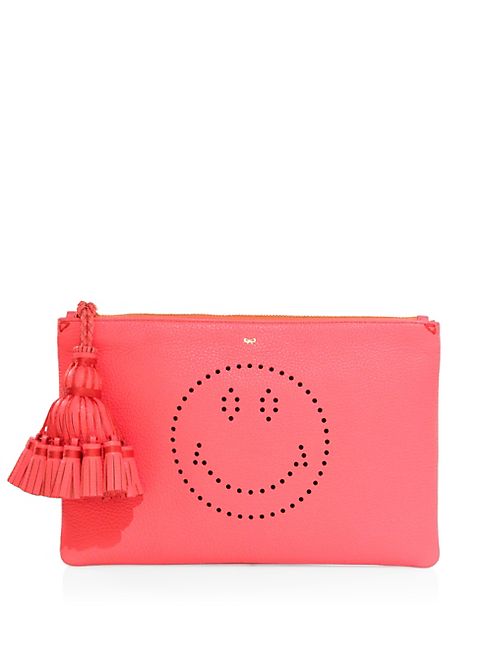 Anya Hindmarch - Georgiana Smiley Leather Clutch