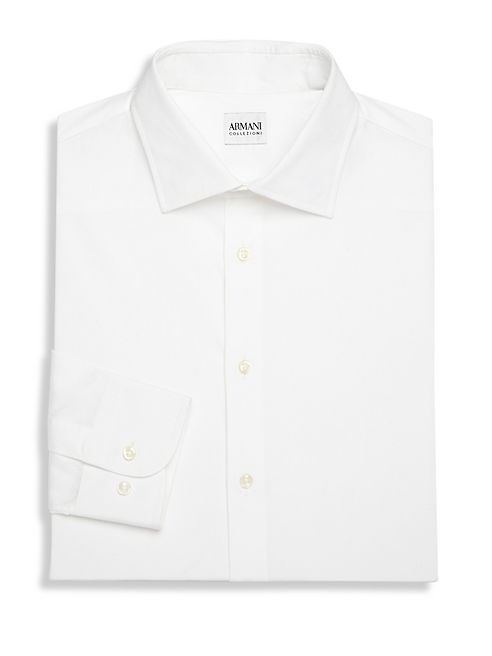 Armani Collezioni - Regular Fit Cotton Dress Shirt