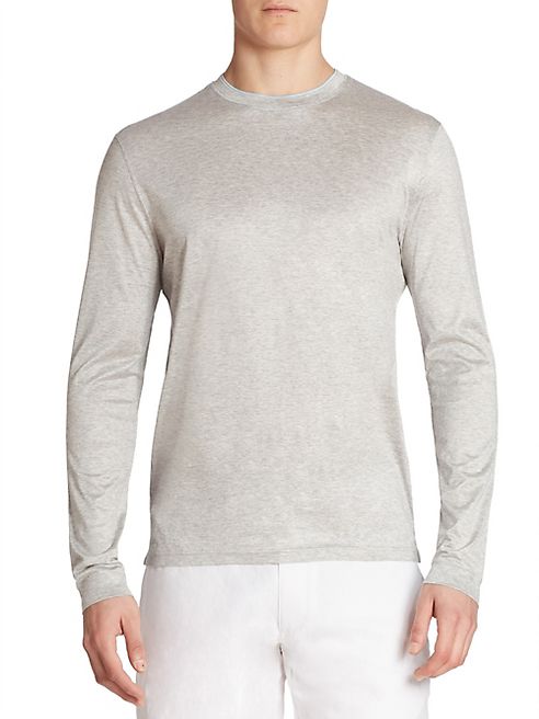 Saks Fifth Avenue Collection - Long Sleeve Crewneck Tee