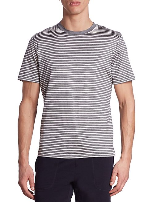 Saks Fifth Avenue Collection - Striped Short Sleeve Tee