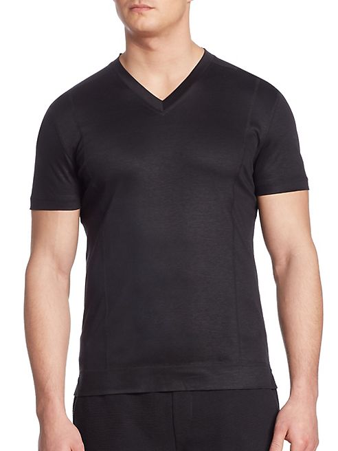 Saks Fifth Avenue Collection - Solid V- Neck Tee