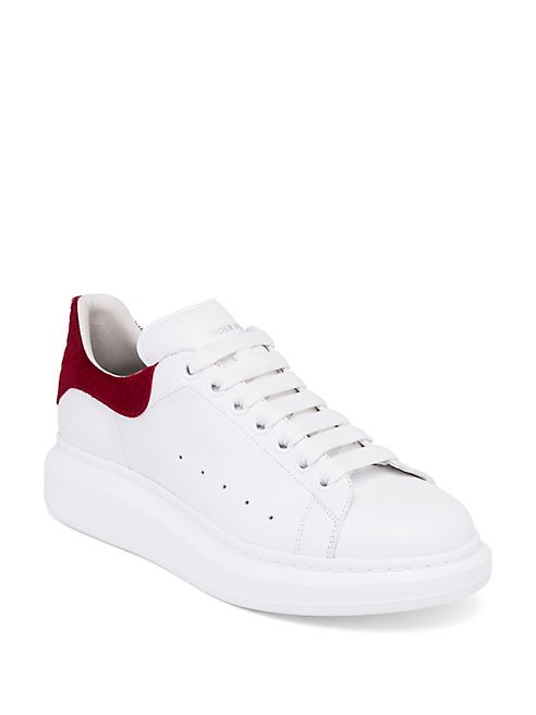 Alexander McQueen - Leather & Calf Hair Platform Sneakers