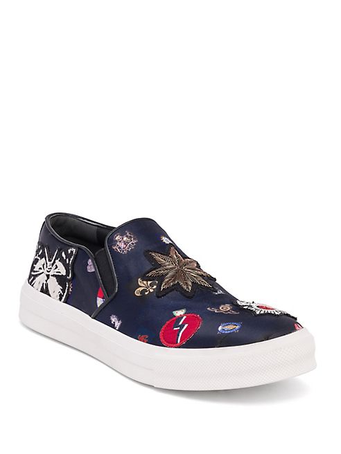 Alexander McQueen - Patched Skate Slip-On Sneakers