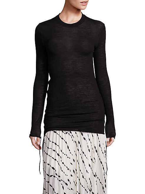 Helmut Lang - Wool Side Tie Sweater