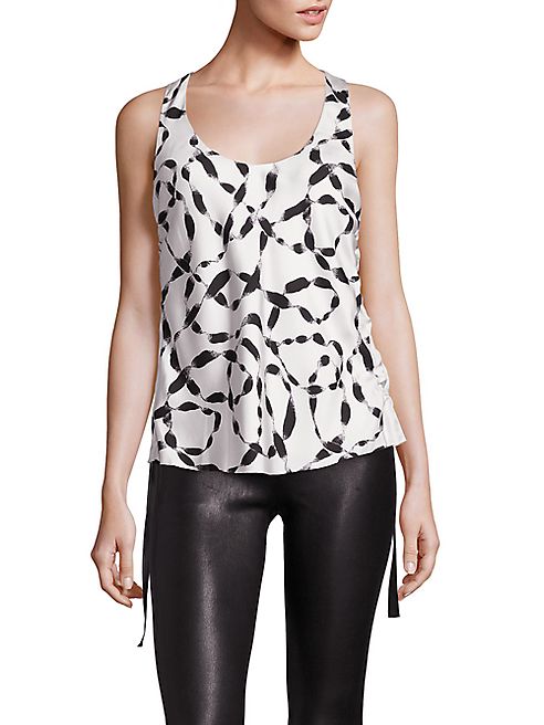 Helmut Lang - Silk Side Tie Tank Top