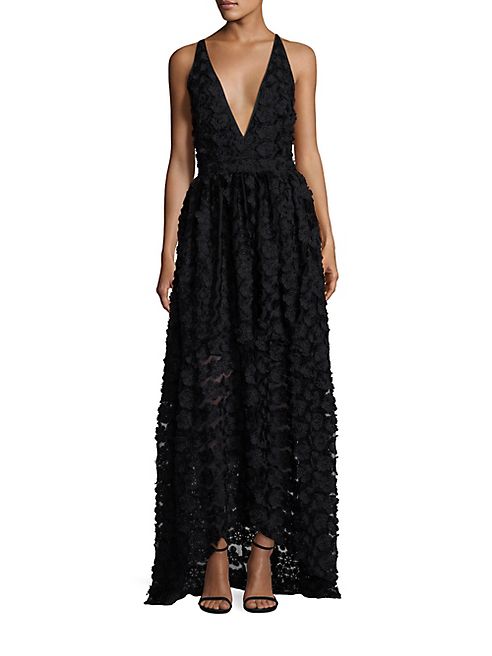 ZAC Zac Posen - Floral Applique Gown